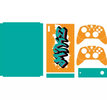 Adesivo xbox involucro graffiti console - TenStickers