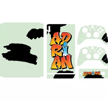 Adesivo Xbox nome urbano personalizzato - TenStickers