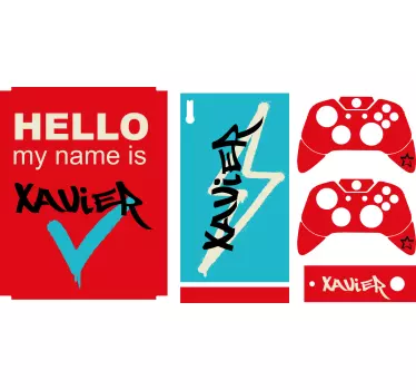 Adesivo Xbox ciao mi chiamo - TenStickers