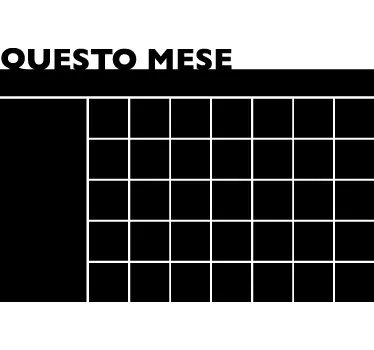 Adesivo murale lavagna mese - TenStickers
