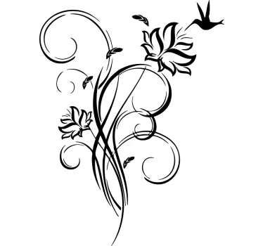 Adesivo muro colibrì - TenStickers