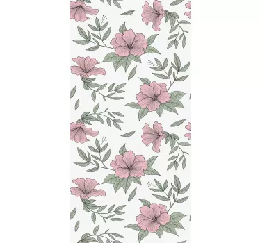 Adesivo per frigo stile di composizione botanica - TenStickers