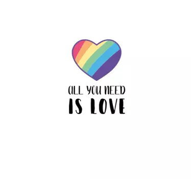 Adesivo Huawei messaggio d'amore del cuore - TenStickers