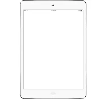 Lavagna cancellabile ipad bianco - TenStickers
