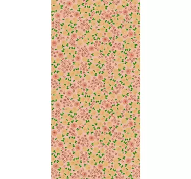 Adesivo per frigo copertura con stampa fiorita - TenStickers