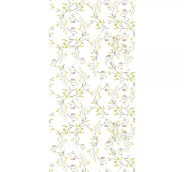 Adesivo per frigo avvolgente floreale - TenStickers