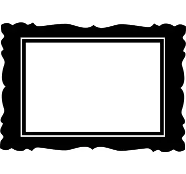Adesivo muro cornice orizzontale - TenStickers