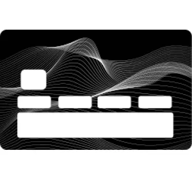 Adesivo carta di credito motivo linee curve - TenStickers