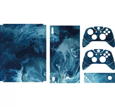 Adesivo Xbox superficie di vortice oceanico - TenStickers