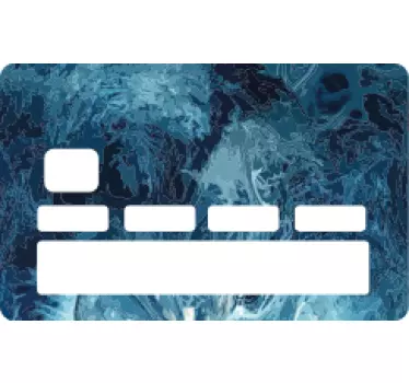 Adesivo carta di credito texture marmo oceanico - TenStickers