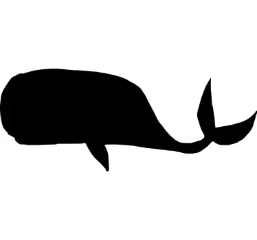 Adesivo lavagna sagoma di balena - TenStickers