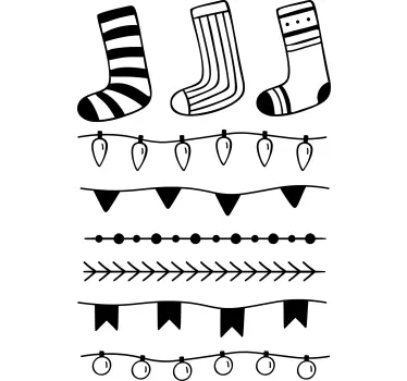 Adesivo espositore di calze natalizie - TenStickers