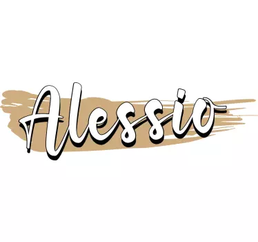 Adesivo per moto accentuo nome personalizzato - TenStickers