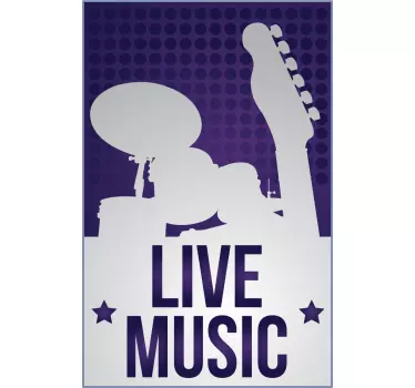 Vetrofania life music - TenStickers