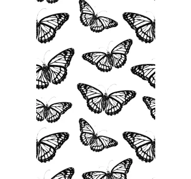Adesivo per frigo elegante motivo a farfalla - TenStickers