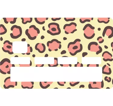 Adesivo carta di credito stampa leopardata - TenStickers
