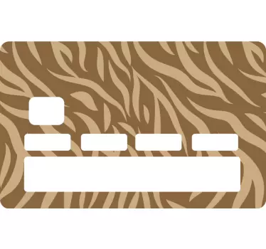 Adesivo carta di credito motivo selvaggio - TenStickers