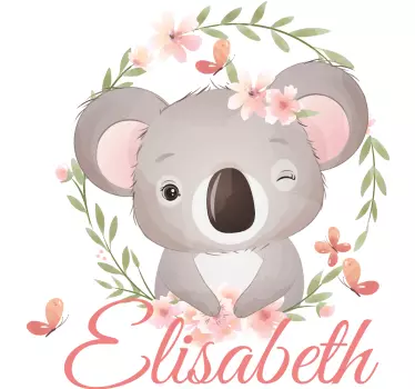 Adesivo per bambini illustrazione di koala adorabile - TenStickers