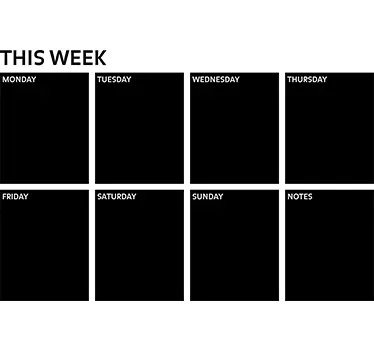 Lavagna adesiva this week - TenStickers