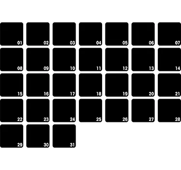 Lavagna gesso planning mese - TenStickers