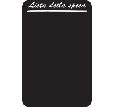 Adesivo murale lavagna lista spesa - TenStickers
