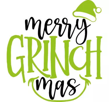 Adesivo halloween gioia ispirata al grinch - TenStickers