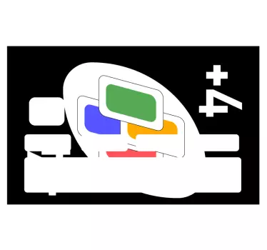 Adesivo carta di credito carta da gioco colorata - TenStickers