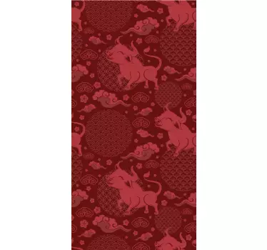 Adesivo per frigo arte animali elegante - TenStickers