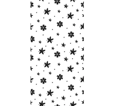 Adesivo per frigo copri frigorifero floreale - TenStickers