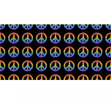 Adesivo per bici simboli di pace colorati - TenStickers