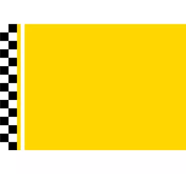 Adesivo per bici design taxi giallo - TenStickers