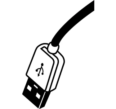 Wall sticke cavo USB - TenStickers