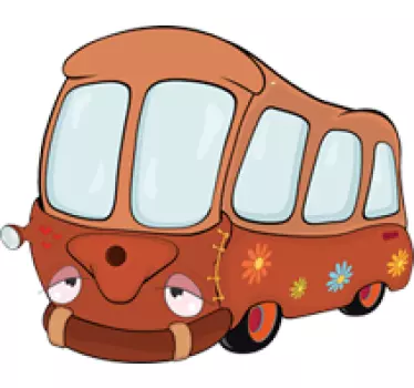 Sticker decorativo scuolabus - TenStickers