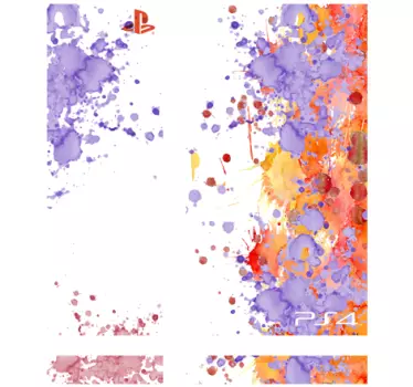 Adesivo Ps4 macchie pittura - TenStickers
