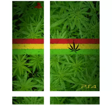 Adesivo Ps4 marijuana - TenStickers