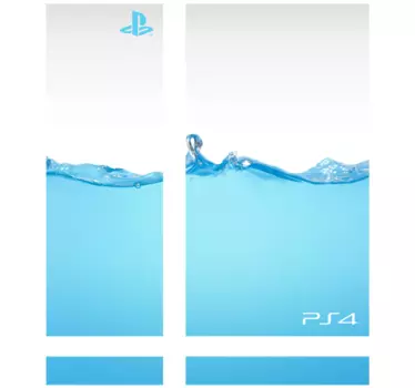 Adesivo Ps4 texture acqua - TenStickers
