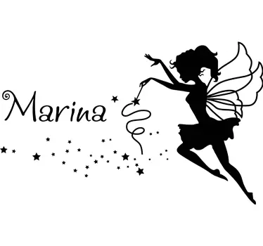 Adesivo murale personalizzato bambine - TenStickers