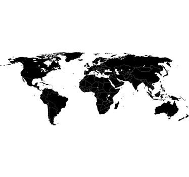Sticker mappamondo frontiere - TenStickers