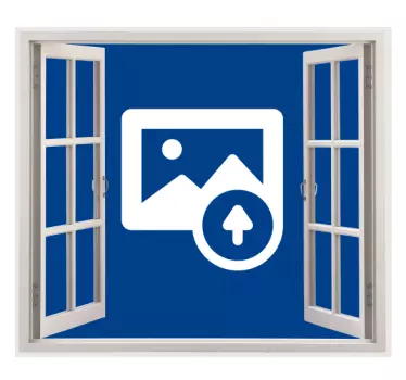 Adesivo murale finestra personalizzabile - TenStickers