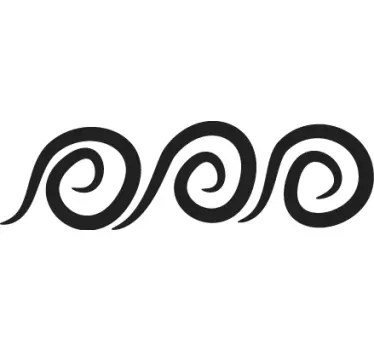 Adesivo murale cornice a spirali - TenStickers