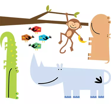 Stickers animali savana - TenStickers