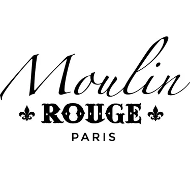 Sticker testo Moulin Rouge - TenStickers