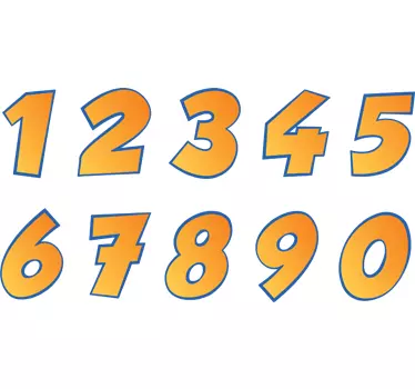Numeri adesivi moto quarantasei - TenStickers
