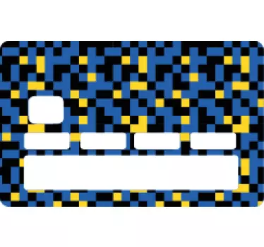 Adesivo carta di credito motivo astratto - TenStickers
