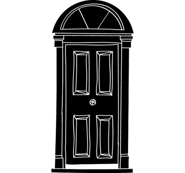 Wall Sticker Lavagna a forma di Porta - TenStickers