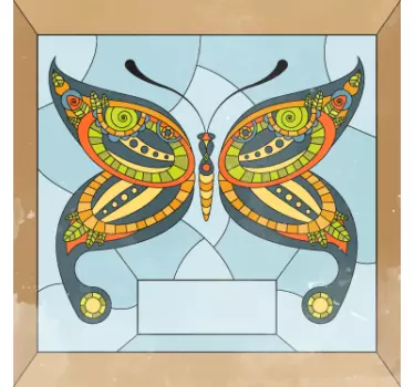 Vetrofania farfalla - TenStickers