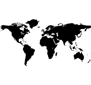 Adesivo decorativo mappamondo - TenStickers
