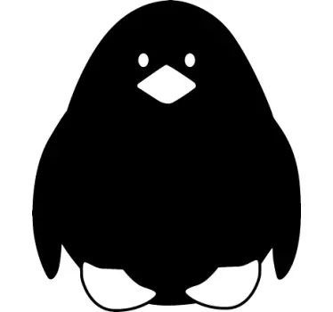 Adesivo murale lavagna Pinguino - TenStickers