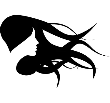 Sticker silhouette donna - TenStickers