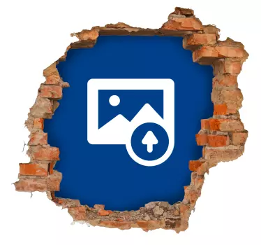 Adesivo murale 3D buco nel muro - TenStickers
